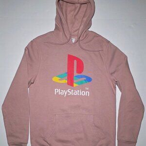 Old Navy Mens Rose Pink Hoodie with PlayStation Graphics Size Large Tall
